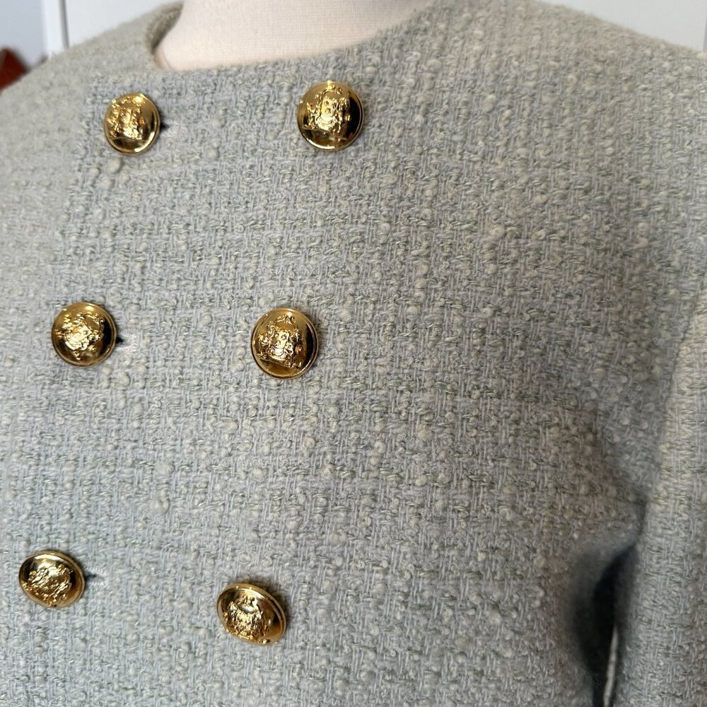 Celine Pale Green Tweed Blazer - Picture 6 of 8